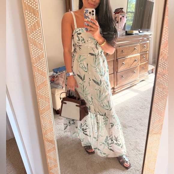 Banana Republic Rami Button Front Maxi Dress - Picture 9 of 9